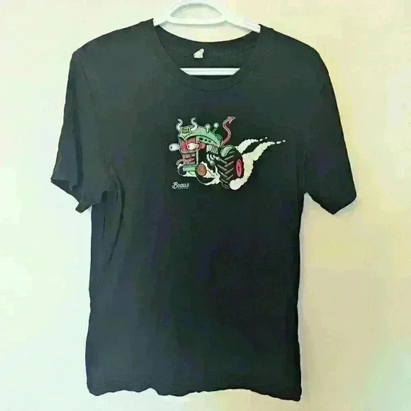 Beau's Brewery, graphic t-Shirt, Black,  Size M - Picture 1 of 5